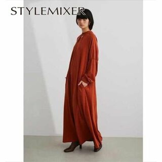 美品★STYLEMIXER カッティングギャザーワンピース  0527(ロングワンピース/マキシワンピース)