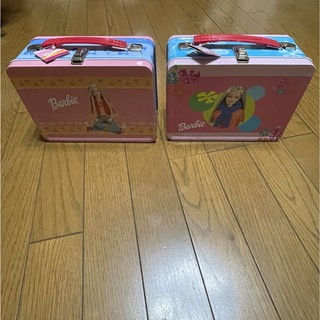 バービー(Barbie)のバービー　ランチボックス　缶　ボックス　2缶セット(キャラクターグッズ)