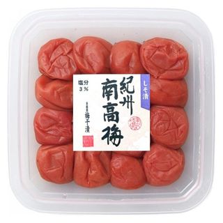 114【完熟 南高梅 塩分3％ しそ 梅干し 400g  中峰農園(漬物)