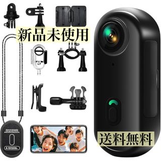 新品　4Kアクションカメラ ボディカメラ ビデオカメラ 小型ウェアラブルカメラ(コンパクトデジタルカメラ)