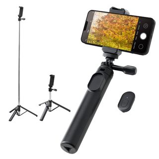 エレコム スマホ用三脚 自撮り棒 GoPro 汎用 Bluetoothリモコン (その他)