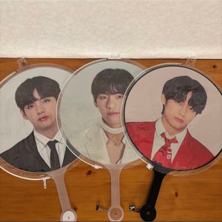 BTS キムテヒョン うちわ3点まとめ売り(アイドルグッズ)