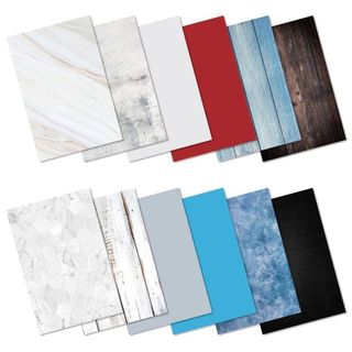 Hemmotop 撮影用背景シート 12柄 A3サイズ 背景紙 両面タイプ 木目(その他)