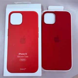 アップル(Apple)のiPhone 13 シリコンケース レッド MagSafe対応(iPhoneケース)