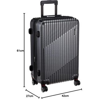 エース(ace.)の新品[エース]スーツケース キャリーケース クレスタ ブラック 64/70L(スーツケース/キャリーバッグ)