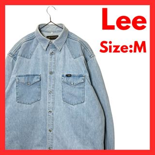 リー(Lee)の【即日発送】古着　リー　Lee　デニム　長袖　ウエスタン　シャツ　M(シャツ)