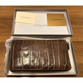 ジェイアンドエムデヴィッドソン(J&M DAVIDSON)のJ&M DAVIDSON クロコ 長財布(長財布)